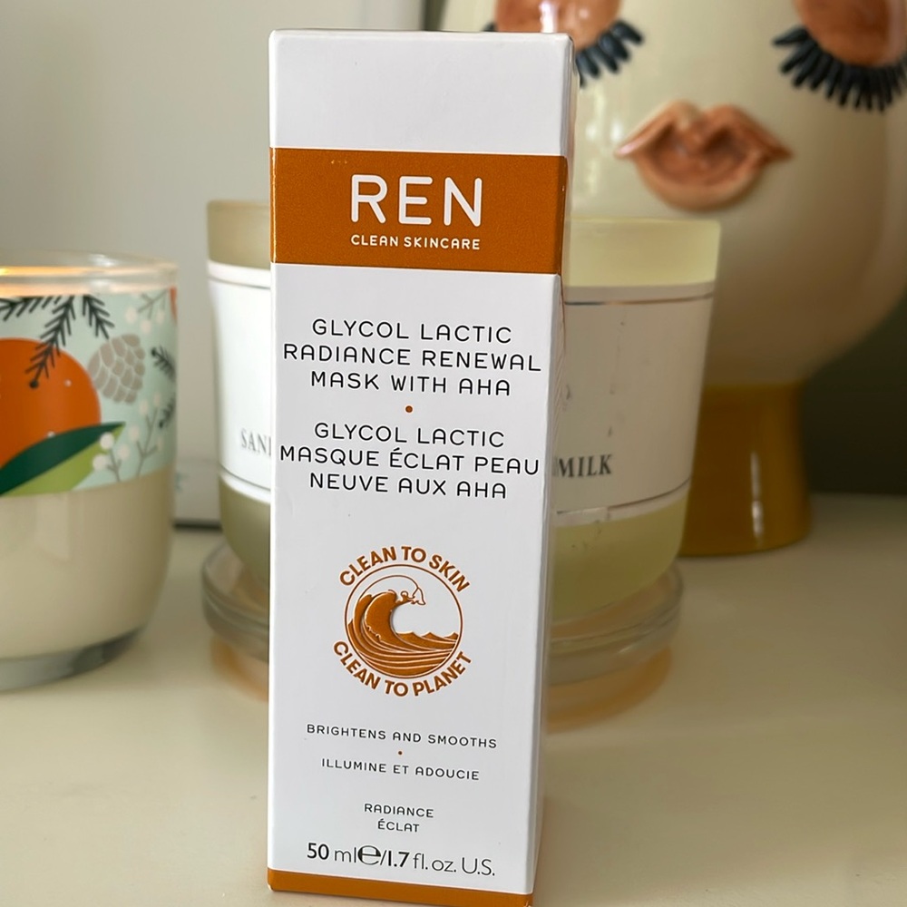 REN Glycolic Lactic Radiance Renewal Mask with AHA